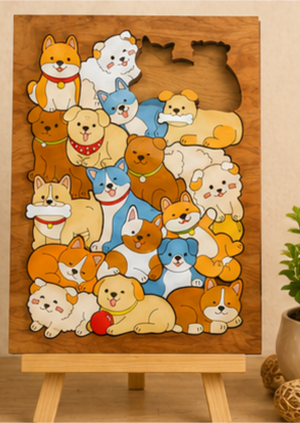 Puzzle decorativo